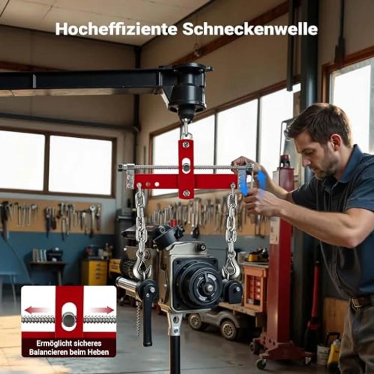 900kg Balancierer Positionierer Motorkran Werkstattkran Hebekran Traverse Kran Werkstatt – Bild 8