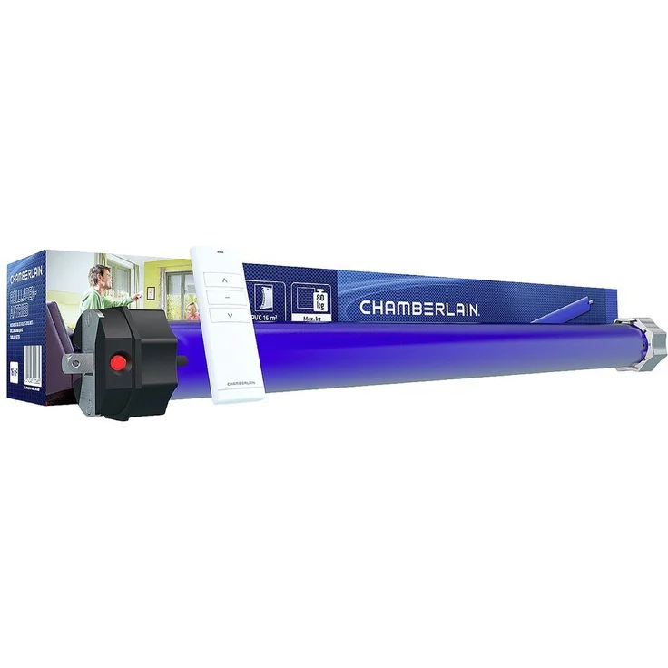 Chamberlain Markise Chamberlain RPD40ER-10 Funk-Rohrmotor-Set 60 mm 80 kg 275 W 40 Nm, für 60 mm Ø Achtkantwelle, automatische Hinderniserkennung
