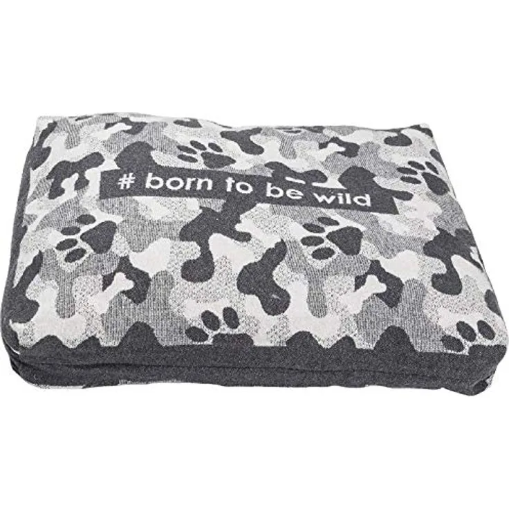 David Fussenegger NOVA Hundekissen Hülle Camouflage/#Born to be wild Filz 60/90