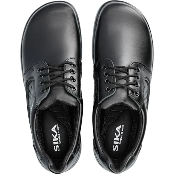 Sika Arbeitsschuh Optimax Schnürschuh, leicht und atmungsaktiv aus Permair® Leder, rutschhemmende Sohle, schwarz, Größe 42 – Bild 5