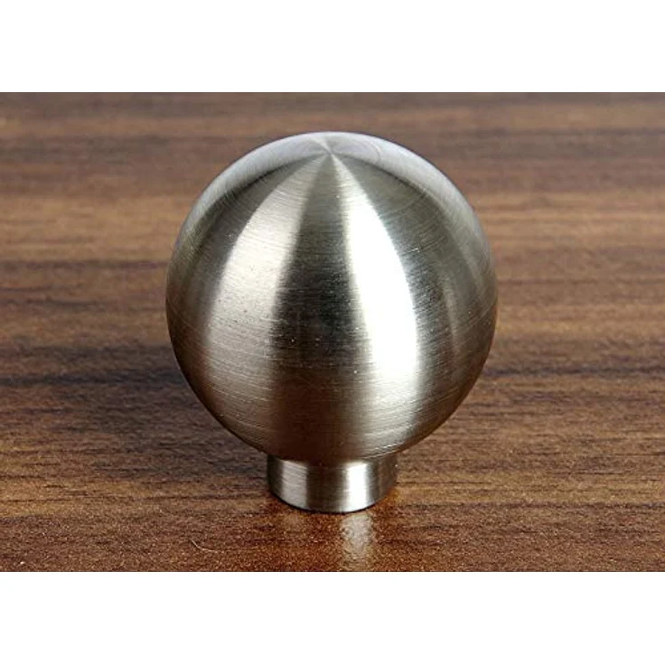 SO-TECH® Möbelknopf EK08, Ø 25 mm Edelstahl gebürstet, inklusive M4 Befestigungsschrauben – Bild 3