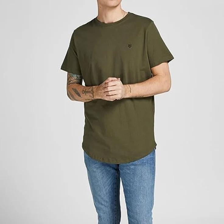 Jack & Jones Brody T-Shirts 5er Pack, Herren, Regular Fit, Baumwolle, Blau-Rot-Grün-Weiß-Schwarz, (S) – Bild 3