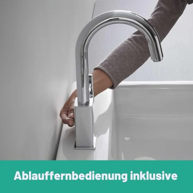 hansgrohe Vernis Shape Spültischarmatur, ComfortZone 200, Keramikmischsystem, EcoSmart, chrom – Bild 6