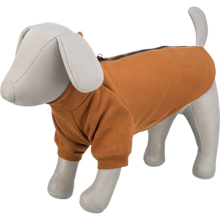 TRIXIE Hundepullover CityStyle Amsterdam, Sweatshirt für Hunde, Farbe rost, Wärmegrad 1/4