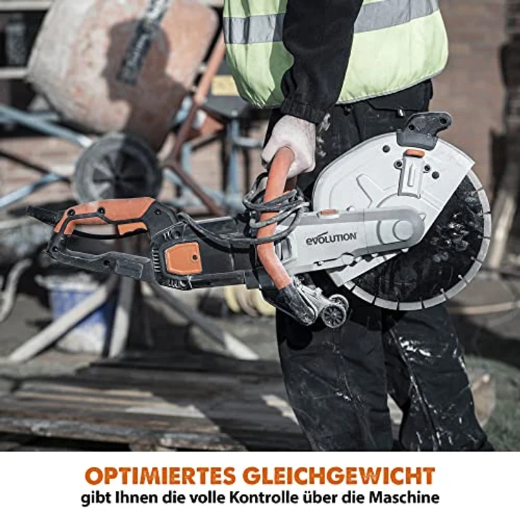 Disc - Cutter Evolution R300DCT 300 mm Betonsäge - 2400W Motor, kein Benzin, 115 mm Schnitt – Bild 8