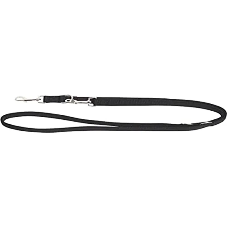 Kerbl Miami Plus Führleine, schwarz, doppelt 25mm/200cm