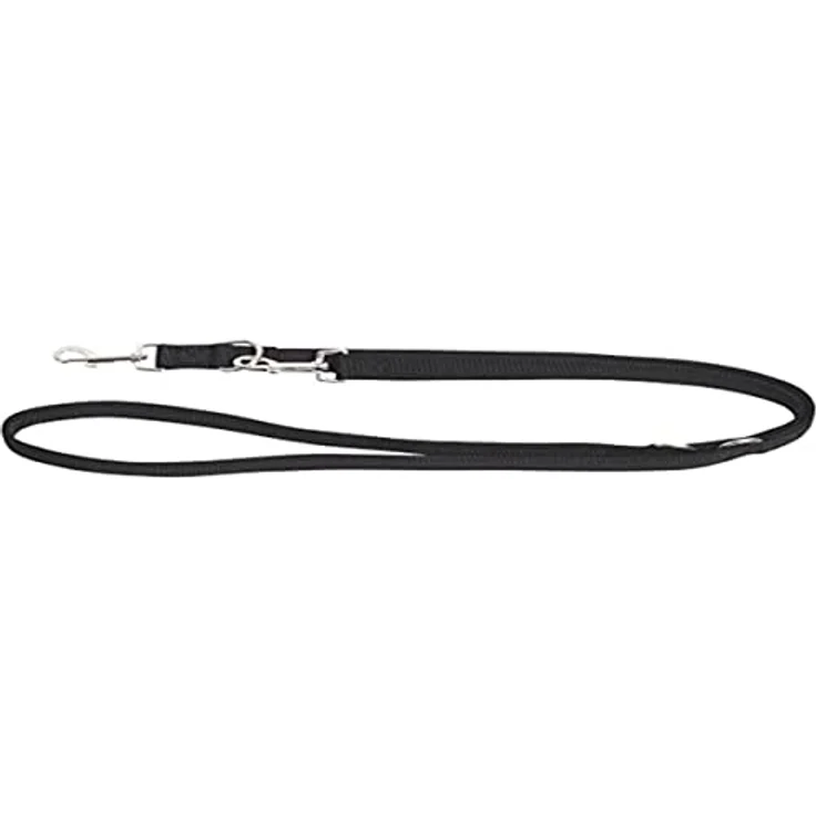 Kerbl Miami Plus Führleine, schwarz, doppelt 25mm/200cm