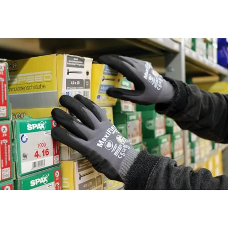 Handschuhe ATG Maxiflex Endurance 844 Arbeitshandschuh Größe 9 (L) | 5 Paar – Bild 5