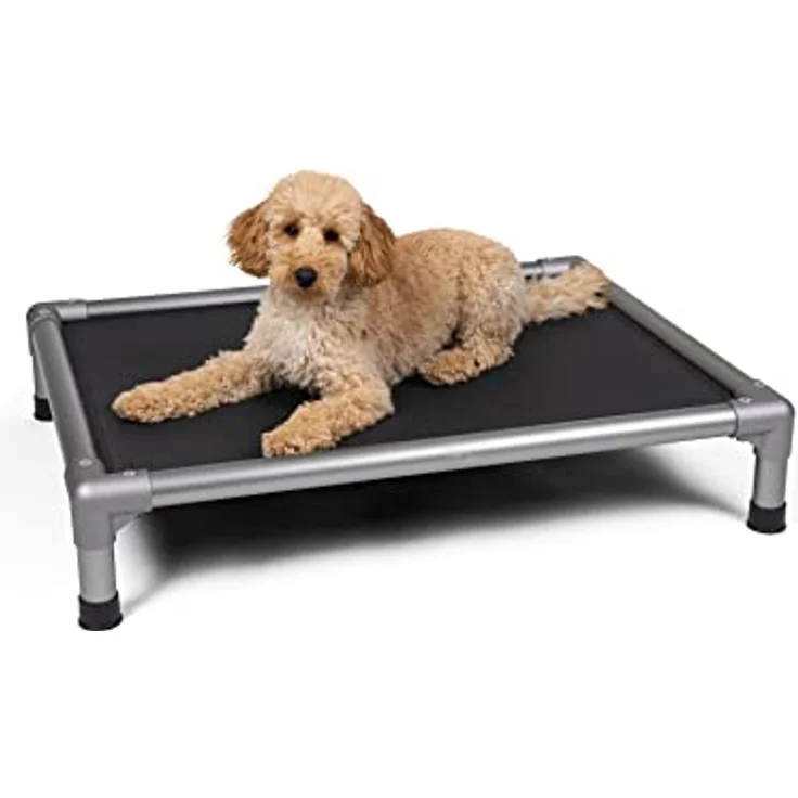 TrendPet HighBed hochwertiges erhöhtes Hundebett, Premium Hochbett, Hundeliege aus eloxiertem Aluminium (75x55cm) – Bild 4