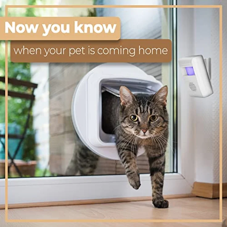 Retoo Drahtlose Bewegungsmelder mit Alarm für Innen und Außen, Wandmontage Sicherheit-Set Infrarot 6m, Ladenglocke Funkalarmanlage mit Motion Senso mit 30 Klingeltönen, Durchgangsmelder, Weiß - Preisvergleich – Bild 4