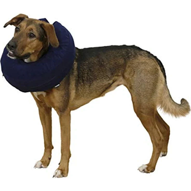 Maxi-Pet 80835 Hundehalskrause, aufblasbar, blau, Halsumfang 25-35 cm – Bild 2