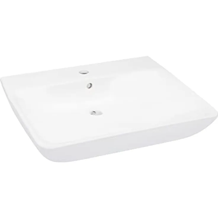 Verosan RIVO Square Waschtisch, Keramik, weiß, 75x65,5x16 cm