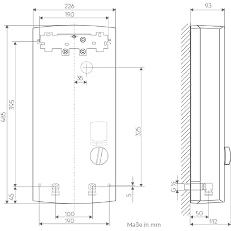 AEG vollelektronischer Durchlauferhitzer DDLE ÖKO TD 18/21/24 kW, LC-Display, ECO-Funktion, Regendusche, Festanschluss 400V, VDE geprüft – Bild 4