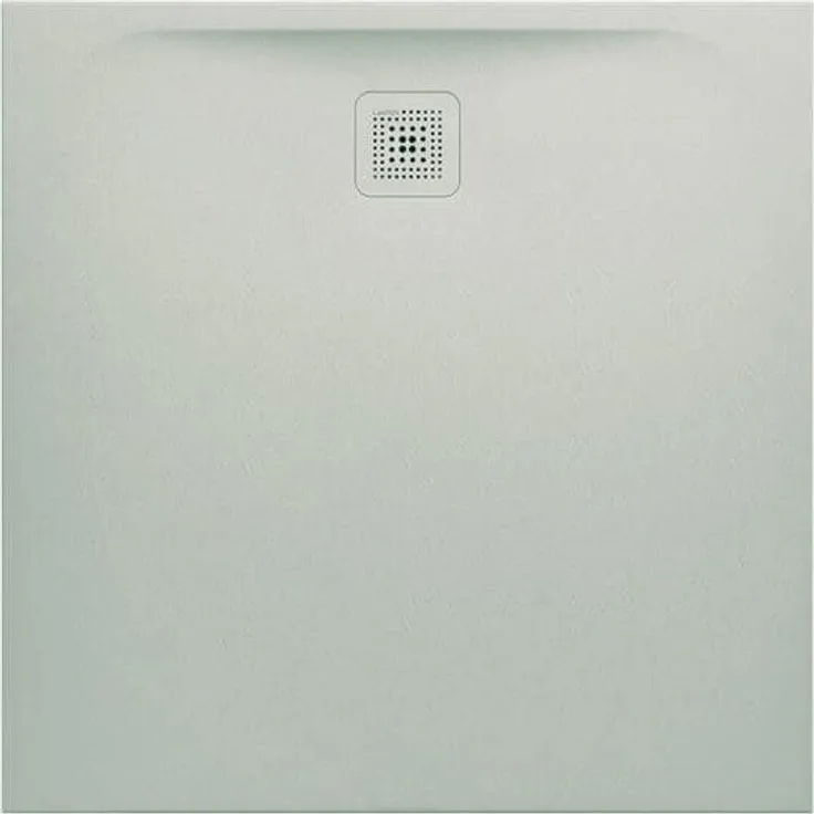 Laufen Badewanne Duschwanne PRO quadrat. Abl seitl 1000x1000x33mm hgrau (100 cm, 100 cm) - Marbond Oberflächestruktur matt