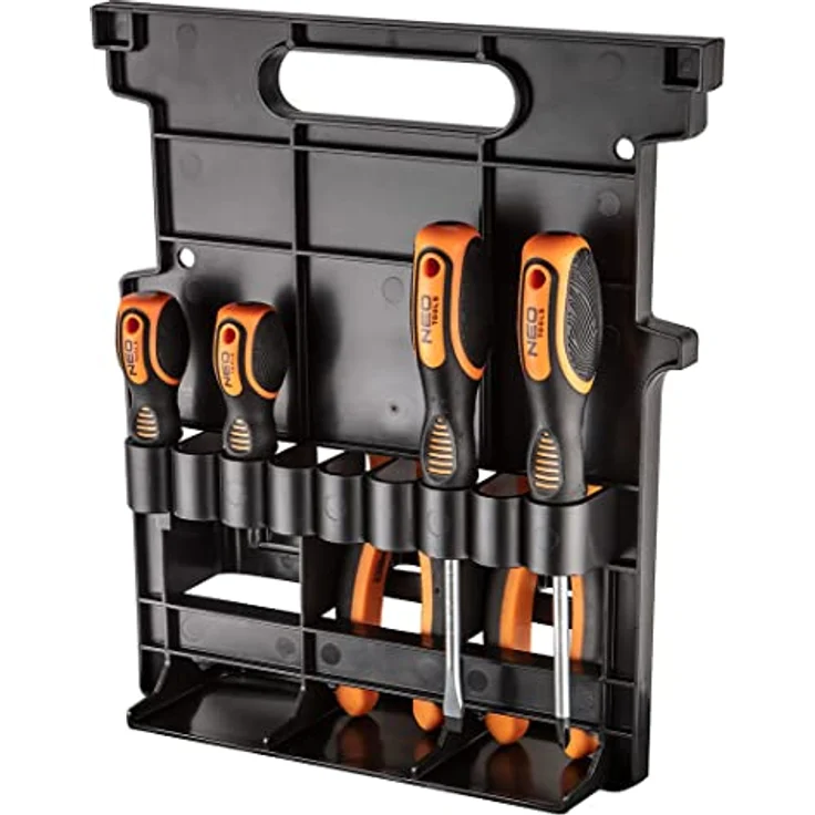 NEO TOOLS Modulbox auf Rädern, verstellbarer Teleskopgriff, belastbar bis 35 kg, Maße 530 x 385 x 690 mm – Bild 5