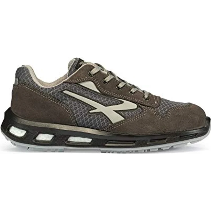 U-Power Sicherheitsschuh Sicherheitshalbschuh PUSH, S1P, SRC, Größe 39, Aluminiumkappe, atmungsaktiv, Rutsch- und Abriebfest, ölresistent, innovative Sohlentechnologie, schwarz – Bild 1