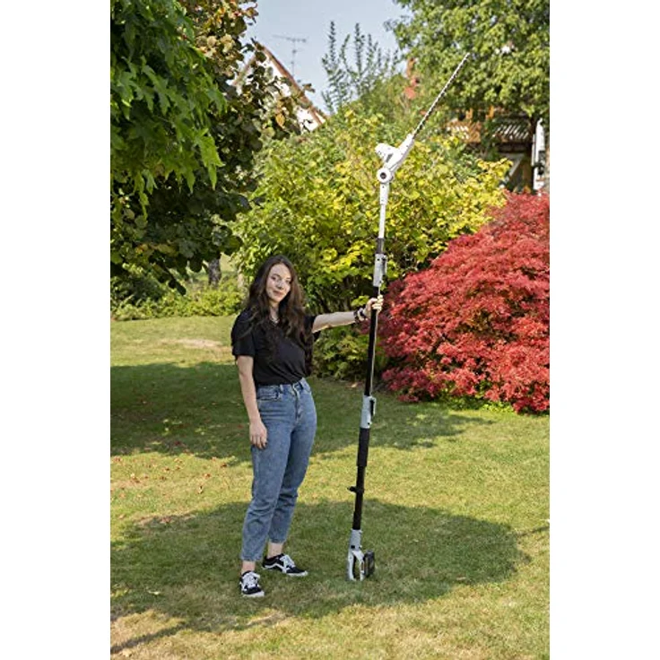 IKRA Akku Teleskop Heckenschere ICPH 2040, mit 2 Akkus 20V (2,0 & 2,5 Ah), Schnelllader, Gurt und 40 cm Schnittlänge – Bild 19