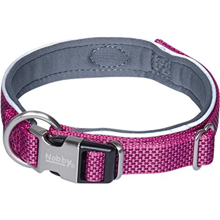 Nobby Halsband Classic Preno Royal, himbeere L: 28-34 cm, B: 15/20 mm, 1 Stück