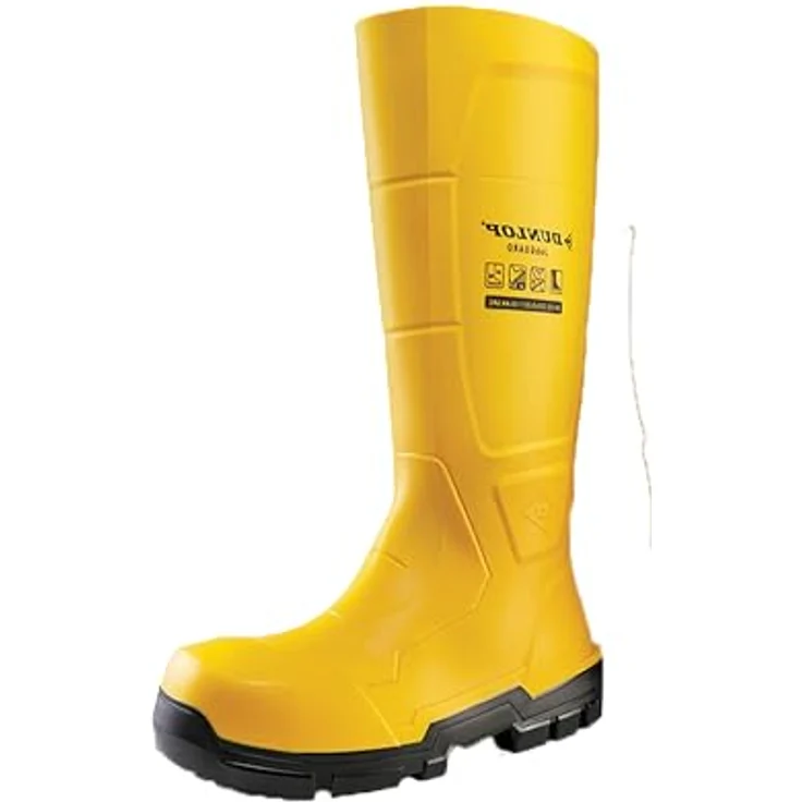 Dunlop JobGuard, Sicherheitsstiefel S5, Chemikalien- und Brennstoffschutz, gelb, Größe 42 – Bild 1