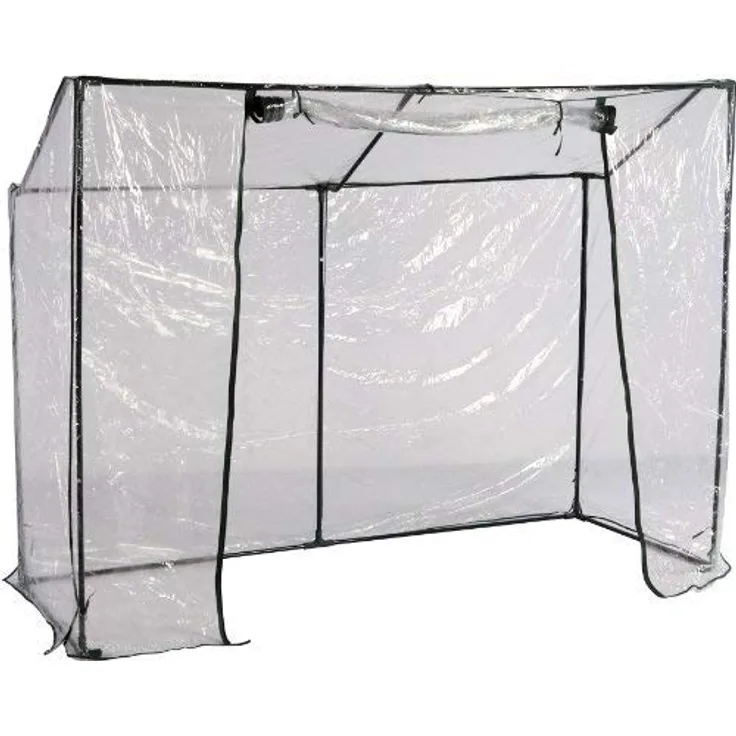 Spetebo Tomatengewächshaus transparent - 200 x 150 cm - Foliengewächshaus für Tomaten - Treibhaus Pflanzen Zelt Gewächshaus mit aufrollbarer Tür