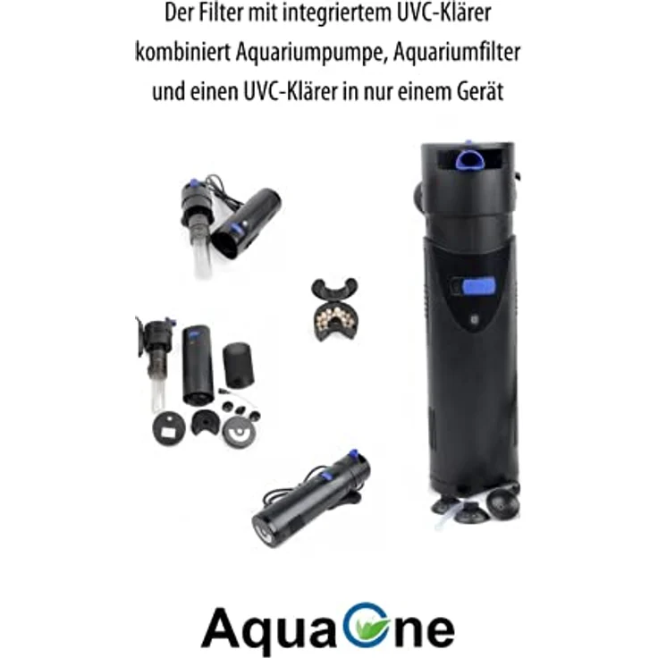 CUP-807 Aquarium Innenfilter inkl. 7 Watt UVC Klärer 700 L-h bis 500l Aquarien – Bild 5