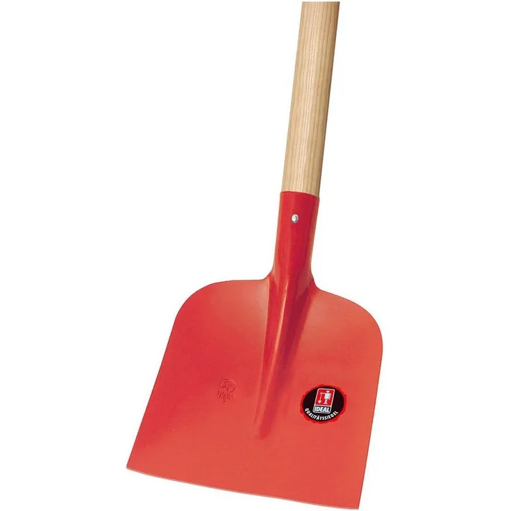 IDEALSPATEN Schaufel, Holsteiner mit T-Stiel aus Eschenholz rot Größe 2