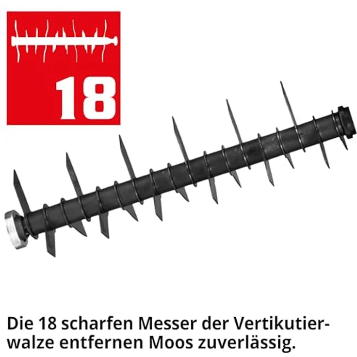 HECHT Benzin Vertikutierer 5644, 4-Takt-Motor mit 42 cm Arbeitsbreite, 2 Walzen und 45-Liter-Fangkorb – Bild 7