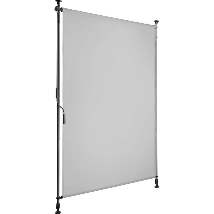 Tectake Klemmmarkise Taija, Handkurbel, UV-Schutz 50+, verschiedene Größen, wasserabweisend, pulverbeschichtetes Stahlgestell