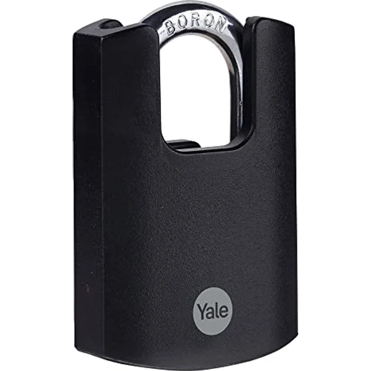 YALE Vorhängeschloss 50 mm Schwarz Schlüsselschloss – Bild 2