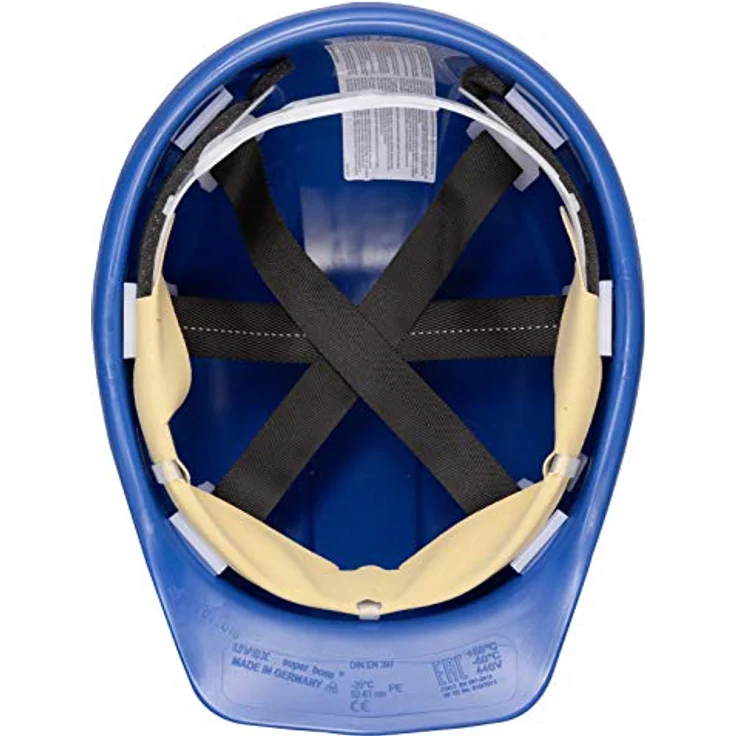 Uvex Superboss Schutzhelm - Belüfteter Arbeitshelm für die Baustelle - Blau Blau – Bild 9