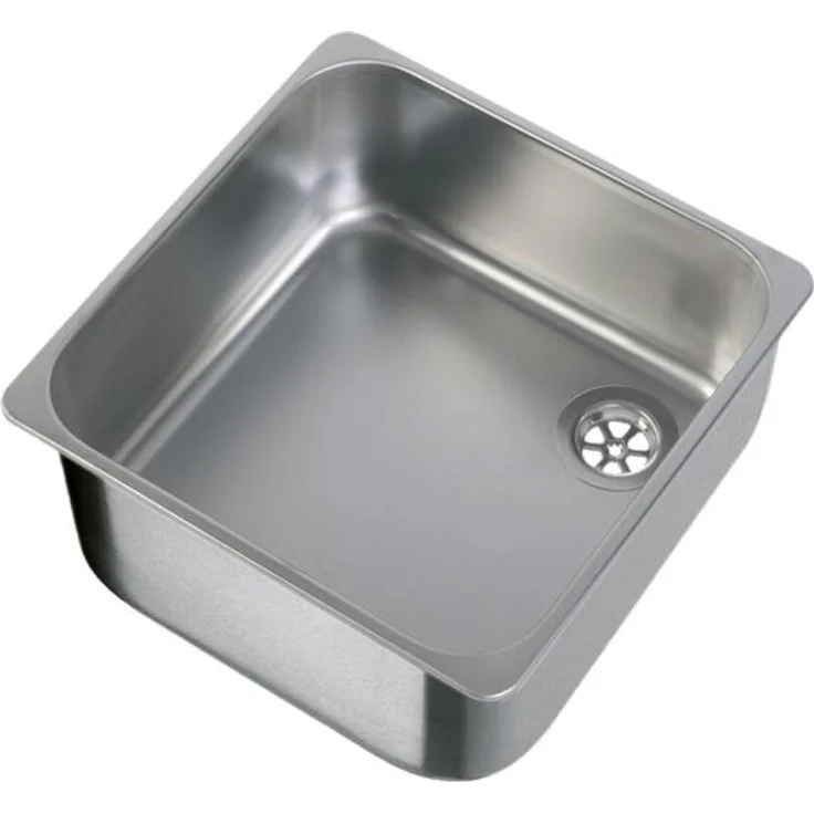 AUTRES Edelstahl-Spüle 360x360x150, langlebig mit elegantem Finish für Wohnwagen und Boote, Navy Load