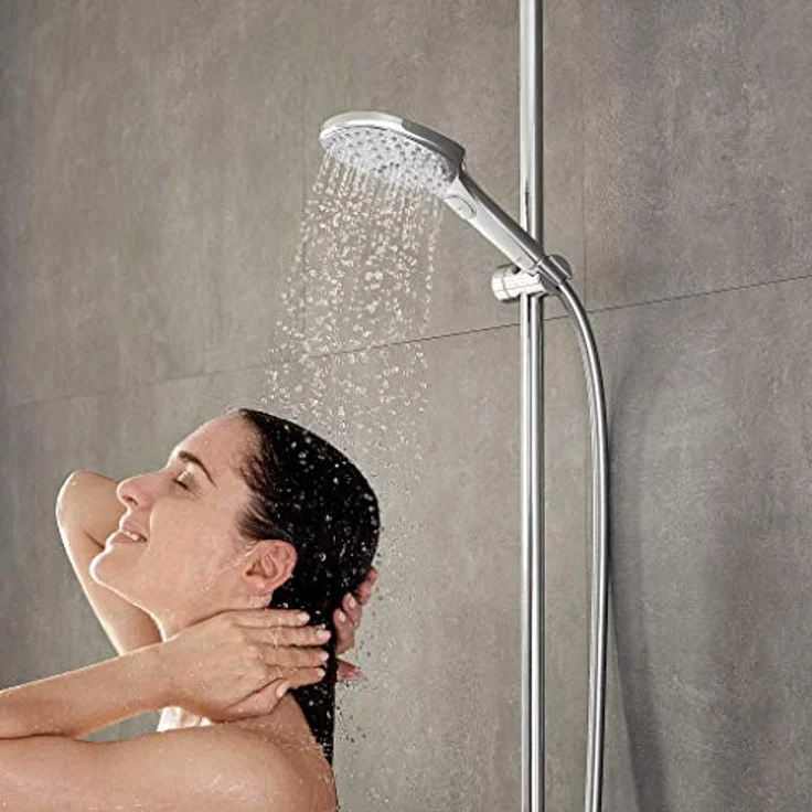 hansgrohe Duschkopf Raindance Select (Regendusche, 3 Strahlarten), chrom, Duschkopf 120 mm – Bild 2