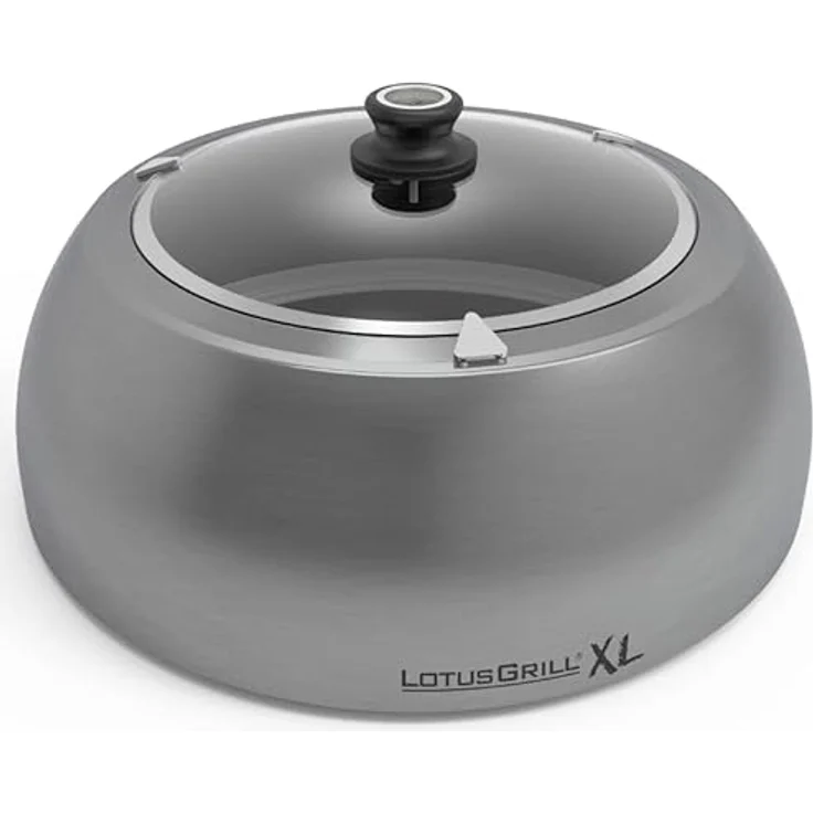 LotusGrill Grillhaube Edelstahl XL DK-SG-435 integrierter Thermometer einfache Handhabung – Bild 1