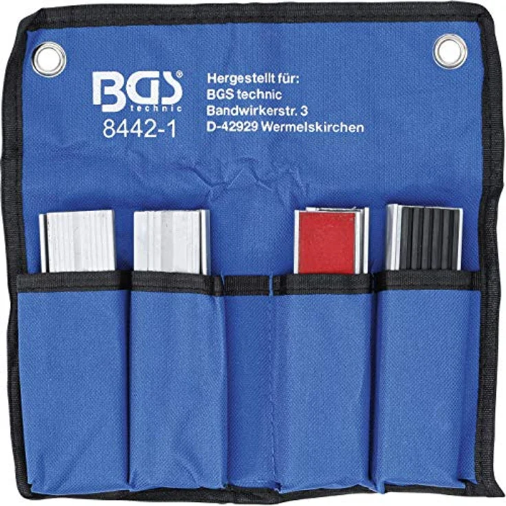 BGS Technic - BGS Schraubstock-Schutzbacken-Satz Aluminium 125 mm 8-tlg – Bild 2