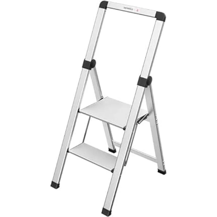 Selekta by Hailo | Alu-Sicherheits-Trittleiter | DK40 Basicline Design | Steighilfe 2 stufig – Bild 1