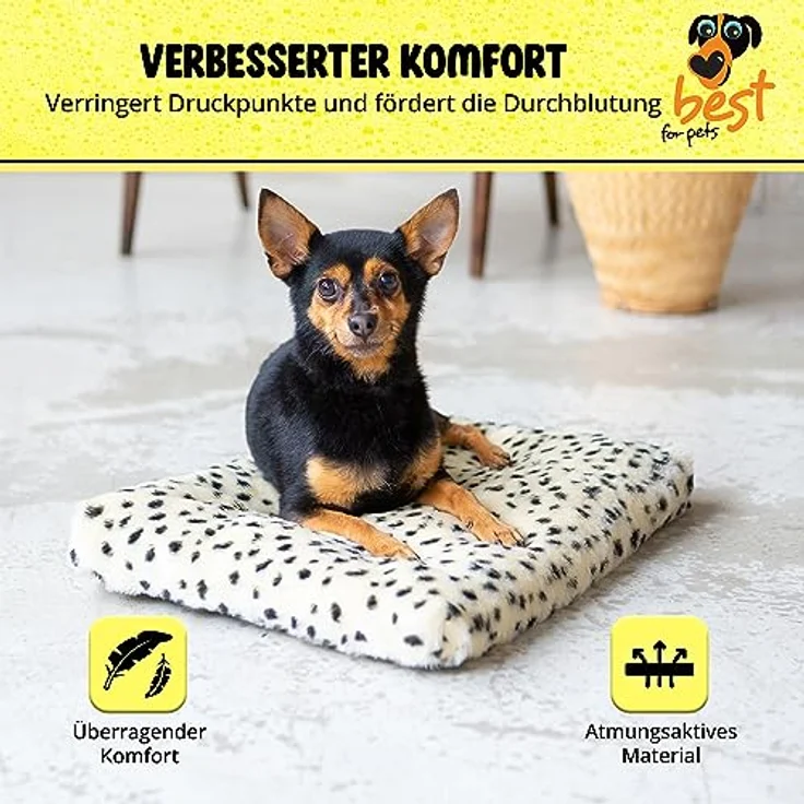 Best For Pets 4myBaby Orthopädisches Hundebett Hundekissen Viscomatte Ortho-Medic VISCO Kissen (S-35x45x4 cm) – Bild 4