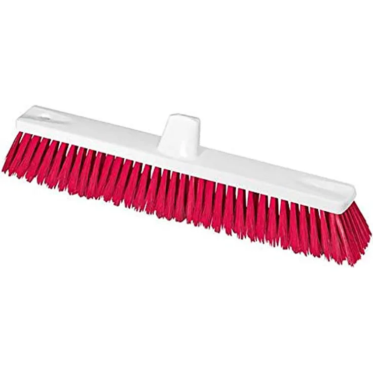 Nölle Haccp-Größflächenbesen 45cm, Borstenstärke 0,25mm, Kunststoff/Polyester, rot