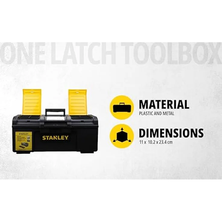 Stanley Werkzeugbox Basic 24'' mit Schnellverschluß und Organizer, 1-79-218 – Bild 3