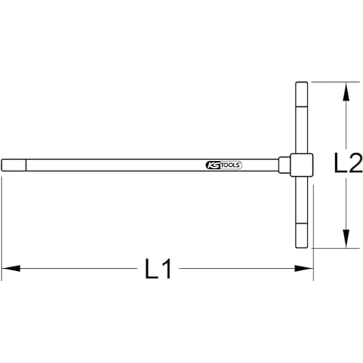 KS Tools 158.5205 Torx-Schraubendreher T27, für schwer zugängliche Bereiche, matt satiniert und verchromt, Chrom Vanadium – Bild 2