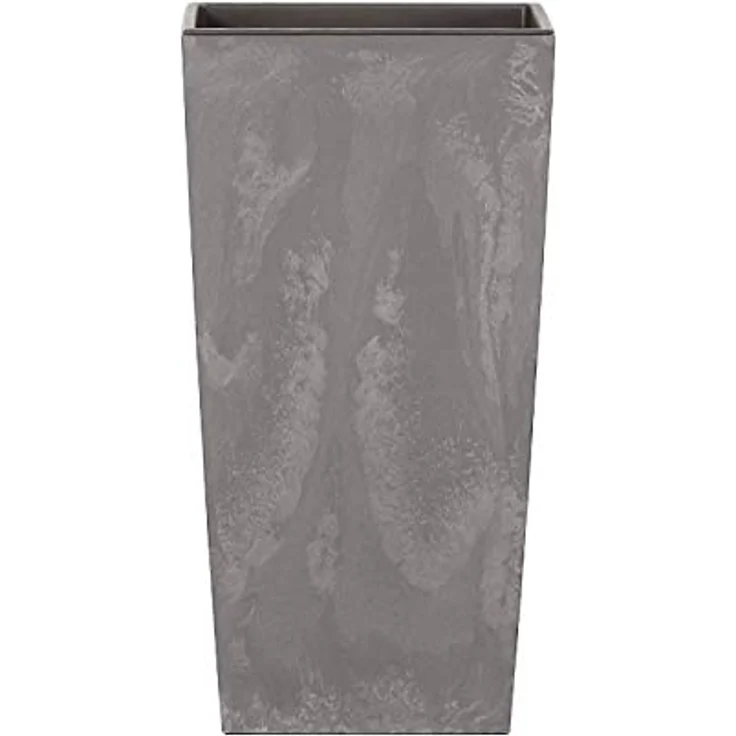Maceta alta 49 L Prosperplast Urbi Square Effect de plástico CON depósito en color Gris claro, 61 (alto) x 32,5 (ancho) x 32,5 (profundo) cms – Bild 1