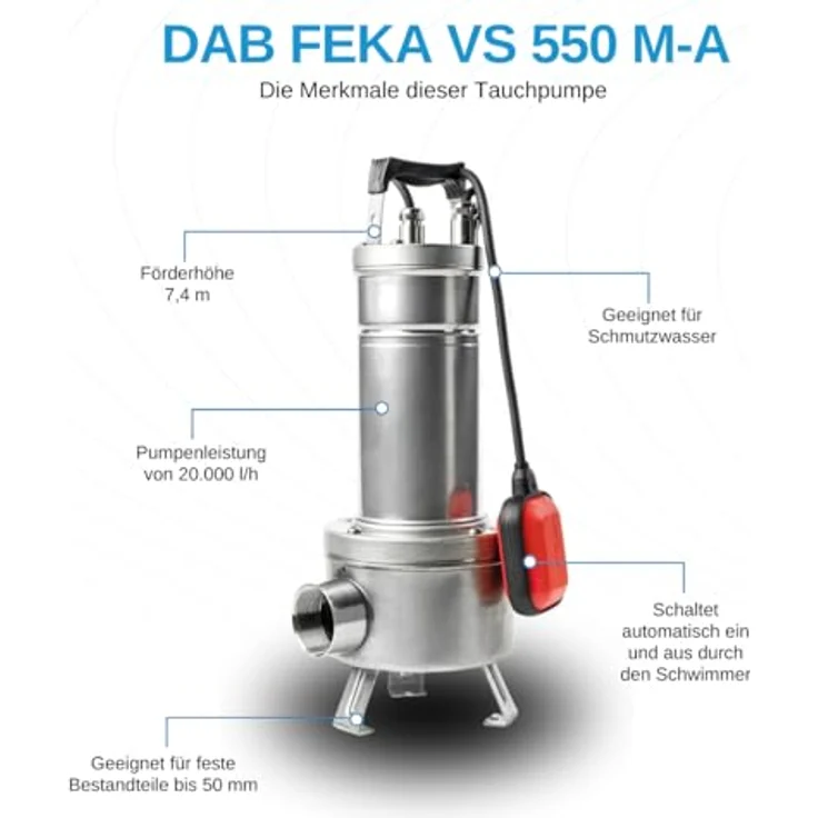 Dab FEKA VS 550 M-A 103040000 Tauchmotorpumpe – Bild 4