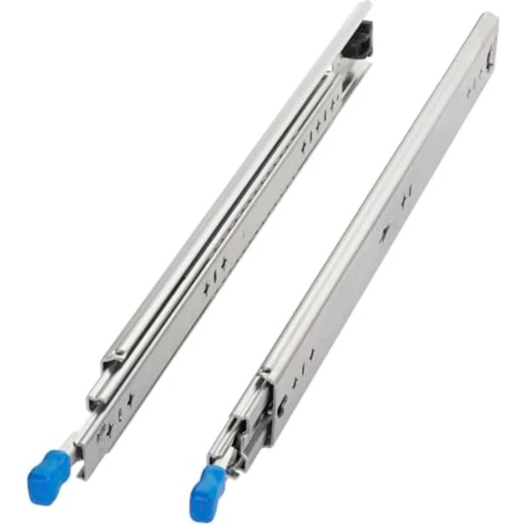 SOTECH Schwerlastauszug KV2-100-H53-L850-LC, kugelgelagert mit Einrastfunktion, 850 mm, 100 kg Tragfähigkeit, Stahl verzinkt – Bild 1