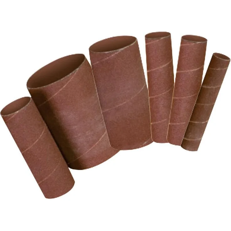 Scheppach Schleifhülsen Spindelschleifer Zubehör Set | 18 Schleifhülsen | für oszillierende Spindelschleifmaschine OSM600 / OSM100 | Körnung 120 | 3 x Ø 13-19 - 26-38 - 51-76 mm | 7903400702 – Bild 2