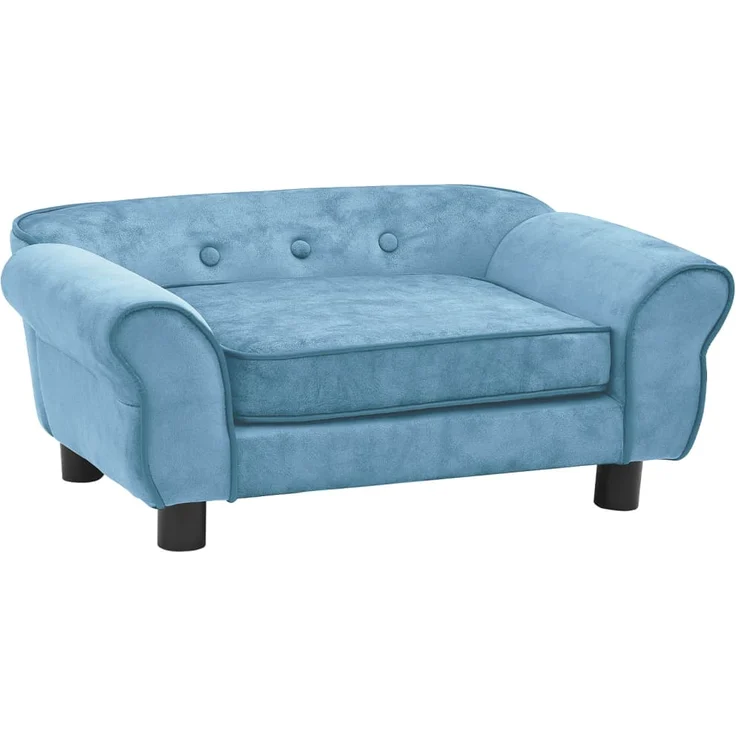 vidaXL Hundesofa Türkis 72x45x30 cm Plüsch – Bild 2