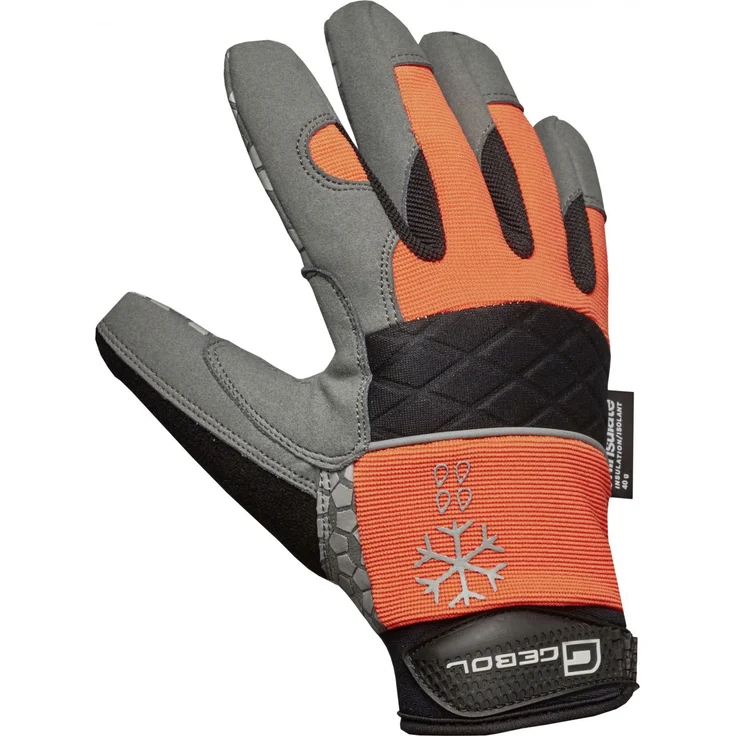 Gebol Handschuh Master Thermo Größe 10 schwarz-orange – Bild 2