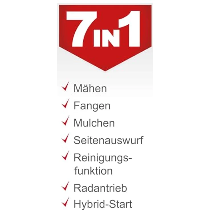 Scheppach Benzin-Rasenmäher MS225-56E, E-Start | Radantrieb | 6PS | 56cm Schnittbreite | 65 Liter Fangkorb, blau – Bild 3