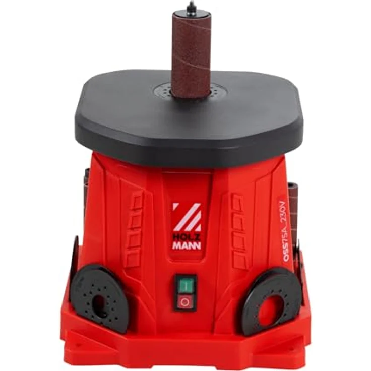 Holzmann OSS75A, Spindelschleifmaschine mit 450 W Leistung, max. Schleifhöhe 98 mm, umfangreiches Schleifhülsensortiment – Bild 2