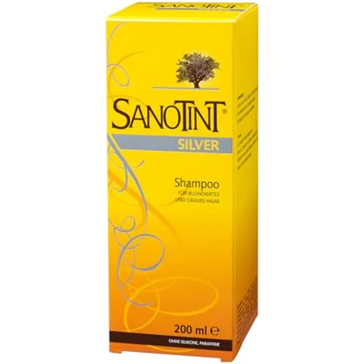Sanotint Silver Shampoo, Spezialshampoo für blondiertes und graues Haar, 200 ml – Bild 5