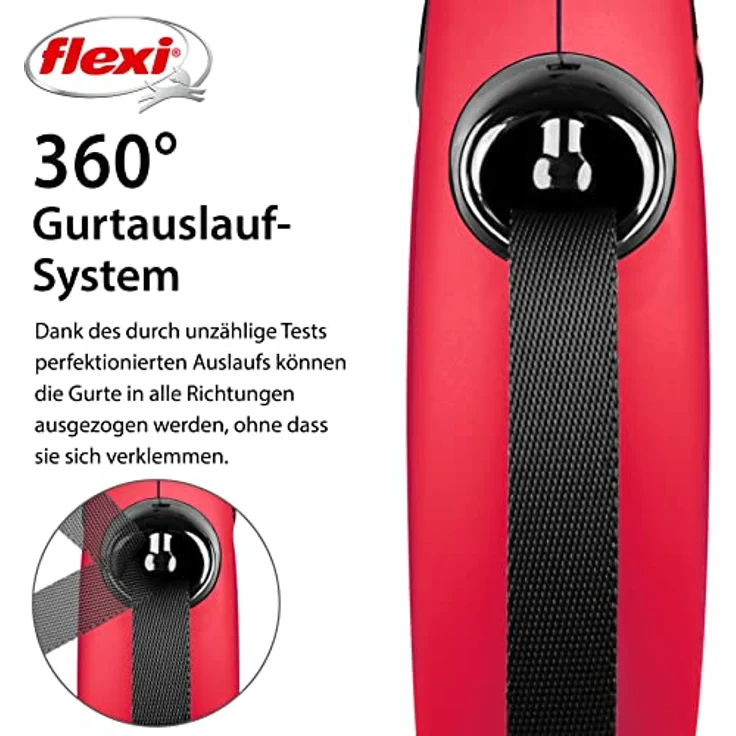 Flexi NEW CLASSIC L rot GURT 5 m – Bild 4