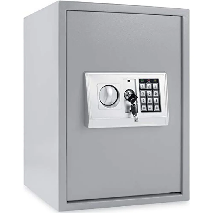 KESSER Elektronischer Safe Tresor Geldschrank Wandtresor Wandsafe 50x35x34,5 Silber – Bild 5